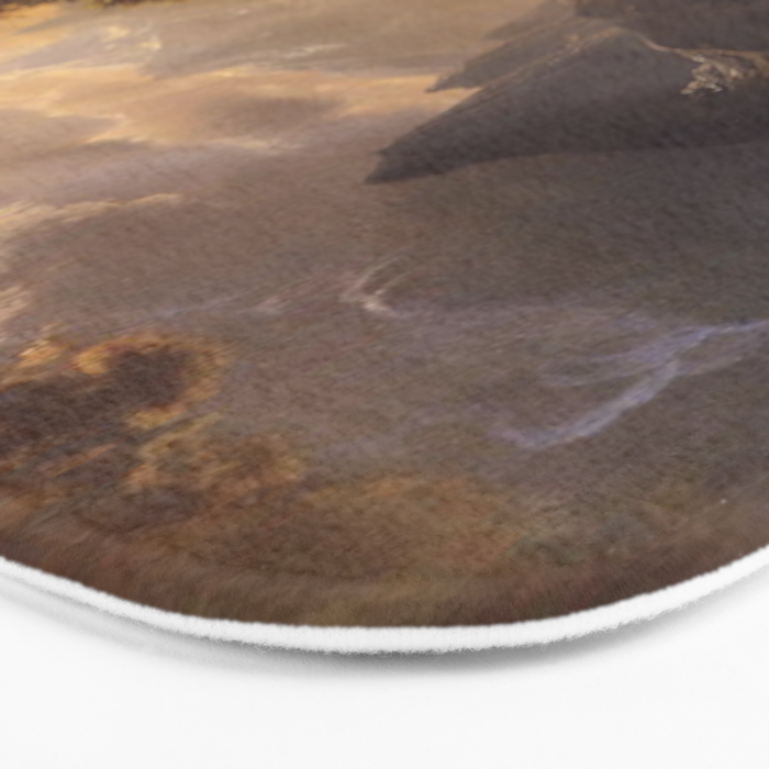Estes Park Colorado 1869 By Albert Bierstadt | Reproduction Painting Bath Mat Gallery Image 3