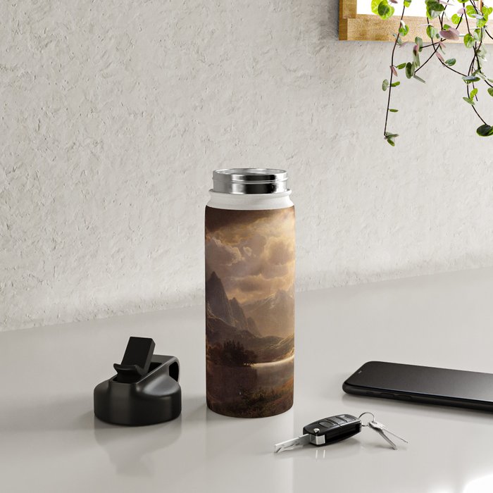 Estes Park Colorado 1869 By Albert Bierstadt | Reproduction Painting Water Bottle Gallery Image 4