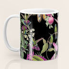 Hidden Exotic Hummingbird Paradise Black Coffee Mug Gallery Image 3