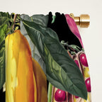 Hidden Exotic Hummingbird Paradise Black Window Curtain Gallery Image 2