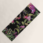 Hidden Exotic Hummingbird Paradise Black Yoga Mat Gallery Image 1