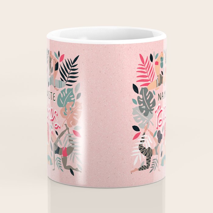 Namaste, Bitches - Pink Coffee Mug Gallery Image 4
