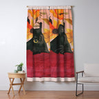 Black Cat Window Curtain Gallery Image 5
