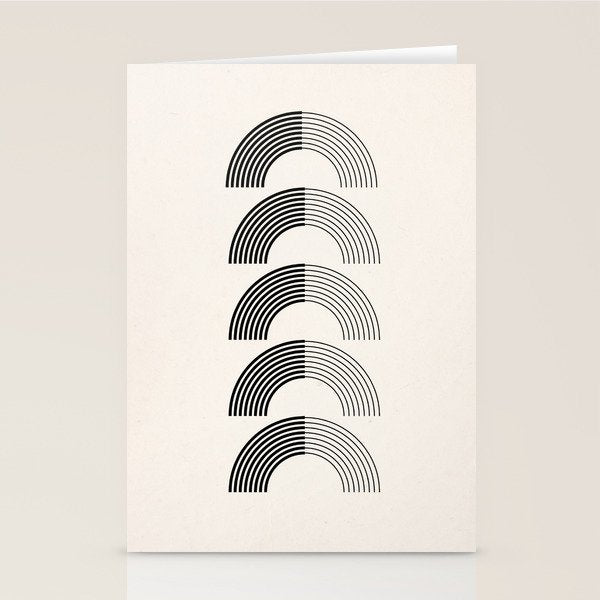 Black Rainbows Stationery Card Gallery Image 2