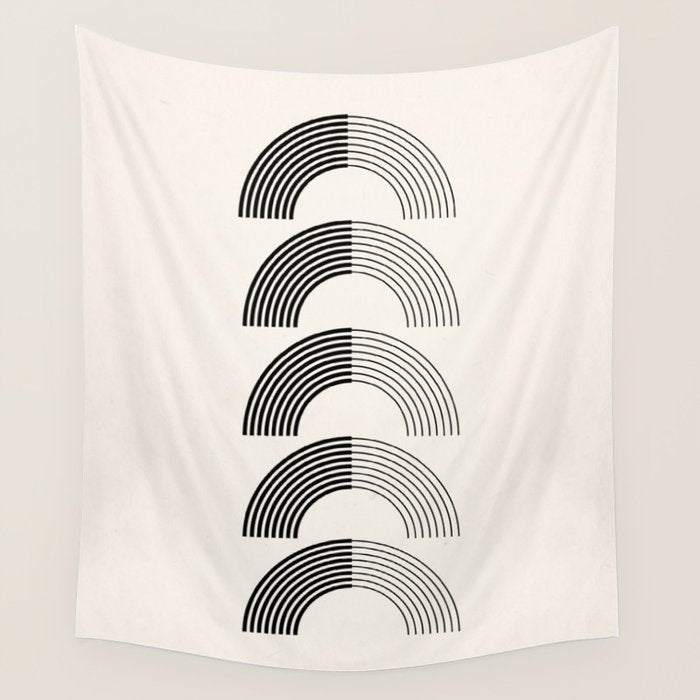 Black Rainbows Wall Tapestry Gallery Image 4