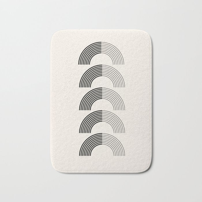 Black Rainbows Bath Mat Gallery Image 1