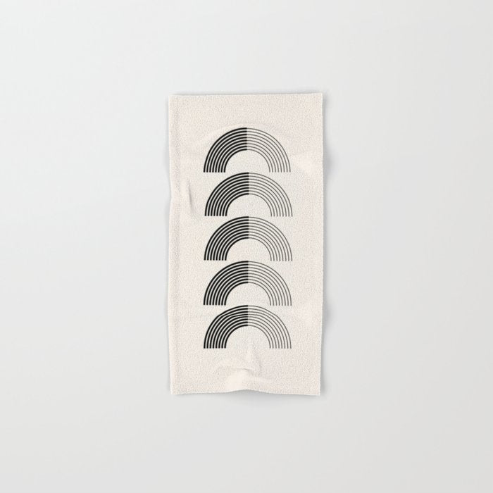 Black Rainbows Bath Towel Gallery Image 1