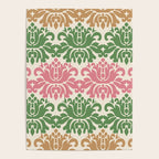 Vintage Damask Floral Pattern Poster Gallery Image 4