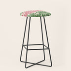 Vintage Damask Floral Pattern Stool Gallery Image 1