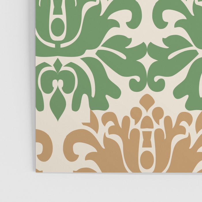 Vintage Damask Floral Pattern Poster Gallery Image 3