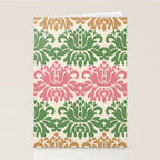Vintage Damask Floral Pattern Stationery Card Gallery Image 2