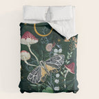 Mushroom night moth Comforter Gallery Image 6