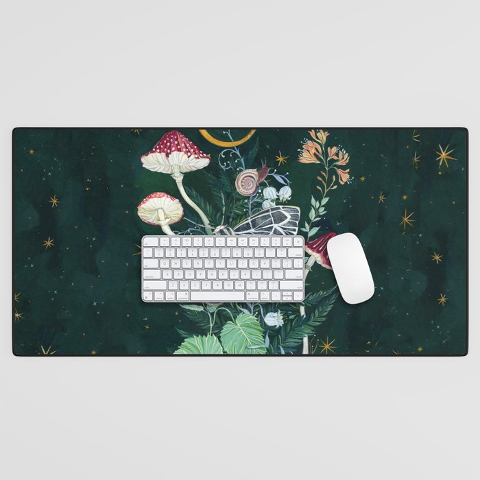 Mushroom night moth Desk Mat Gallery Image 1