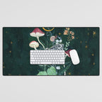 Mushroom night moth Desk Mat Gallery Image 1