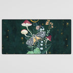 Mushroom night moth Desk Mat Gallery Image 3
