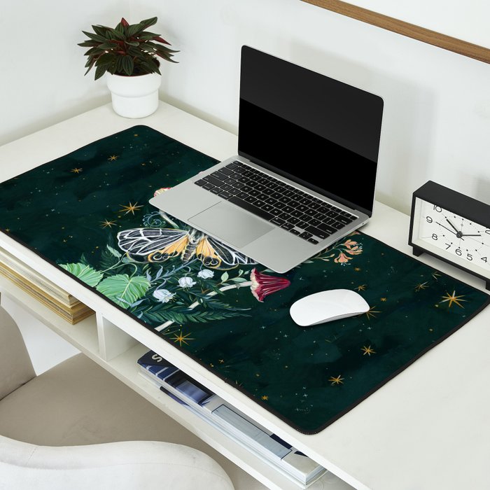 Mushroom night moth Desk Mat Gallery Image 2