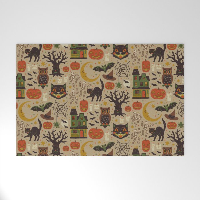 Vintage Halloween Welcome Mat Gallery Image 1