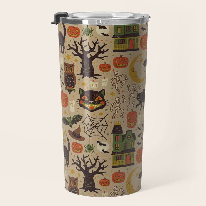 Vintage Halloween Travel Mug Gallery Image 3