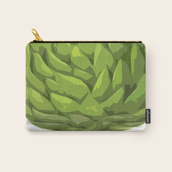 Artichoke Antique Botanical Print Carry All Pouch Gallery Image 1