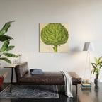 Artichoke Antique Botanical Print Wood Wall Art Gallery Image 2