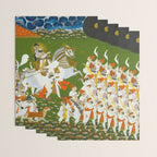 Maharana Bhim Singh in Procession Indian Miniature Painting  Wrapping Paper Gallery Image 3
