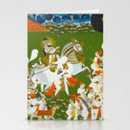 Maharana Bhim Singh in Procession Indian Miniature Painting  Stationery Card Gallery Image 2