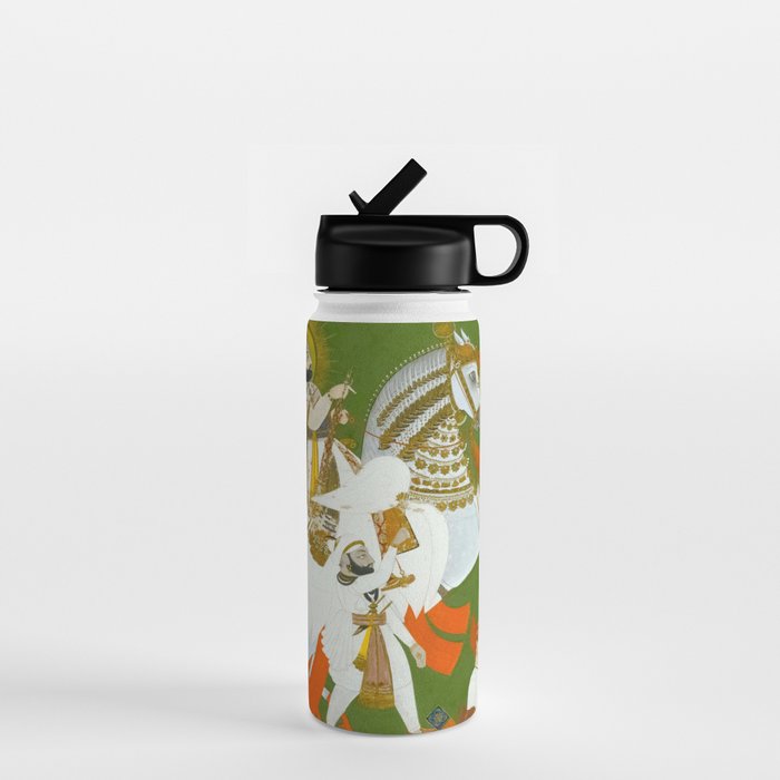 Maharana Bhim Singh in Procession Indian Miniature Painting  Water Bottle Gallery Image 1