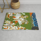 Maharana Bhim Singh in Procession Indian Miniature Painting  Rug Gallery Image 1