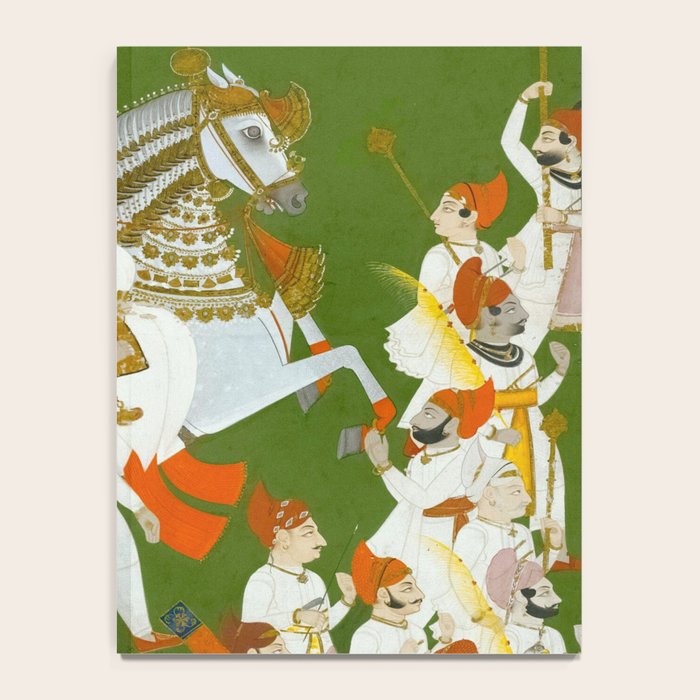 Maharana Bhim Singh in Procession Indian Miniature Painting  Notebook Gallery Image 4