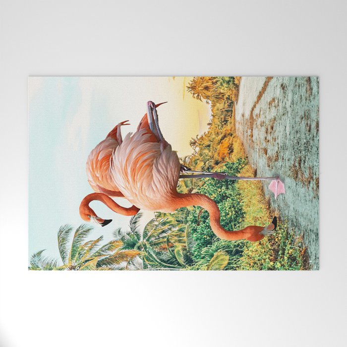 Flamingo Vacay #photography #surrealism Welcome Mat Gallery Image 1