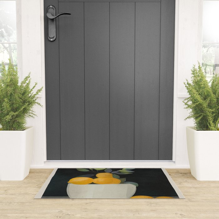 Bowl of Lemons Welcome Mat Gallery Image 3