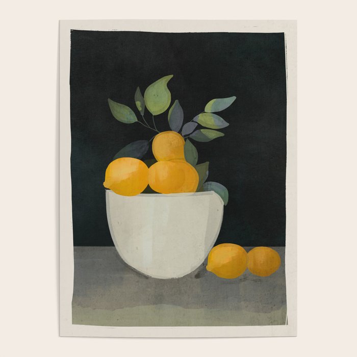 Bowl of Lemons Poster Gallery Image 4