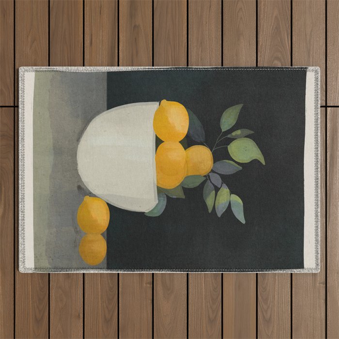 Bowl of Lemons Outdoor Rug Gallery Image 1