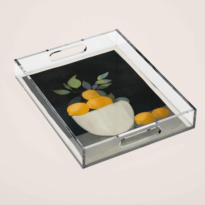 Bowl of Lemons Acrylic Tray Gallery Image 1