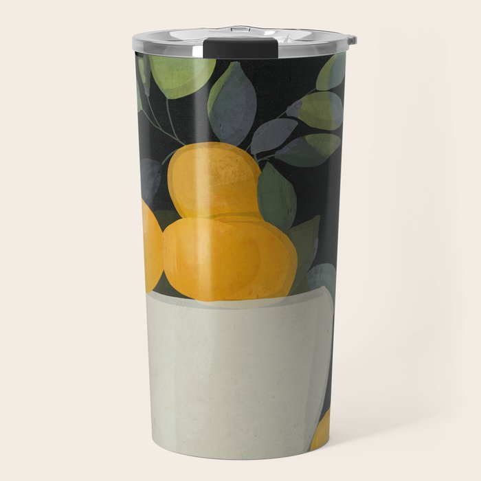 Bowl of Lemons Travel Mug Gallery Image 1