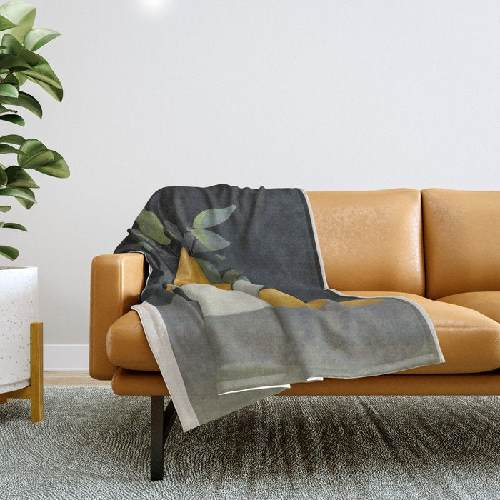 Bowl of Lemons Throw Blanket Gallery Image 1