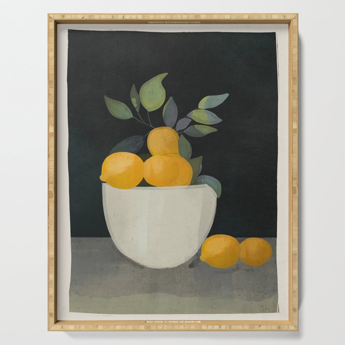Bowl of Lemons Serving Tray Gallery Image 1