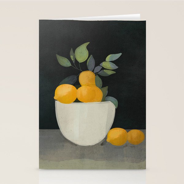 Bowl of Lemons Stationery Card Gallery Image 2