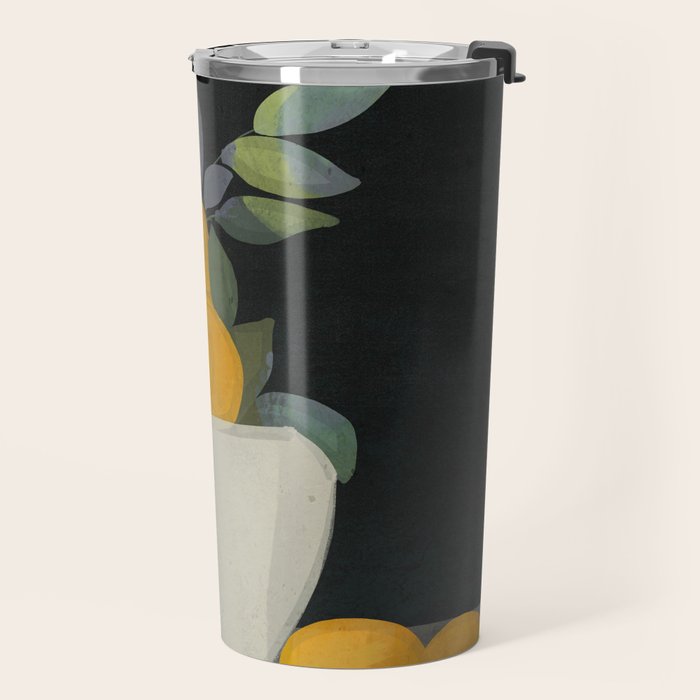 Bowl of Lemons Travel Mug Gallery Image 2