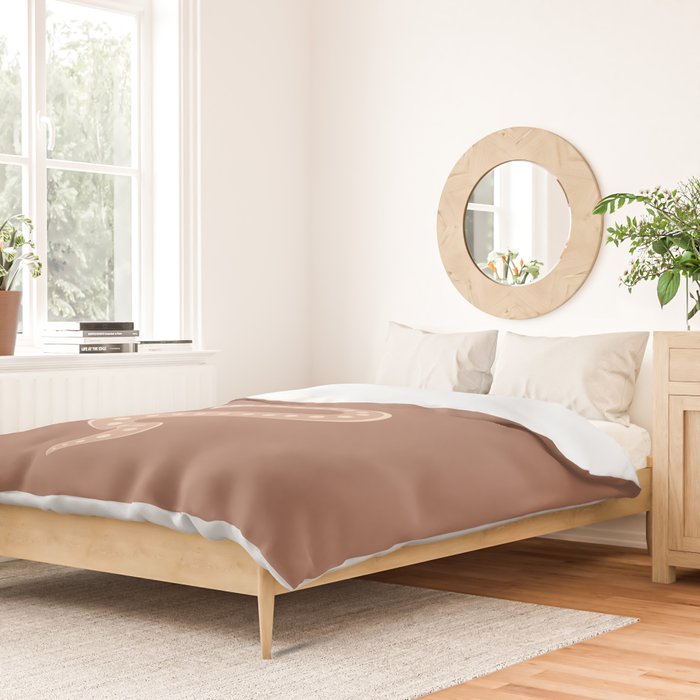 Minimal Snake - Neutral Rose Duvet Cover Gallery Image 2