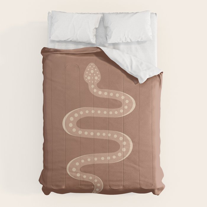 Minimal Snake - Neutral Rose Comforter Gallery Image 1