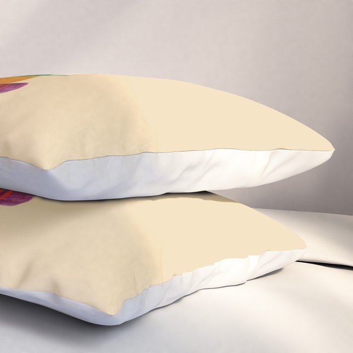 Owl Reading Rainbow Pillow Sham Gallery Image 3