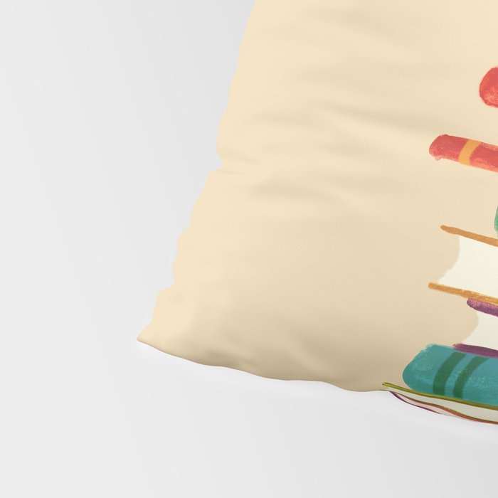 Owl Reading Rainbow Pillow Sham Gallery Image 4