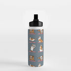 English Bulldog Yoga Water Bottle Gallery Image 2