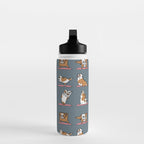 English Bulldog Yoga Water Bottle Gallery Image 3