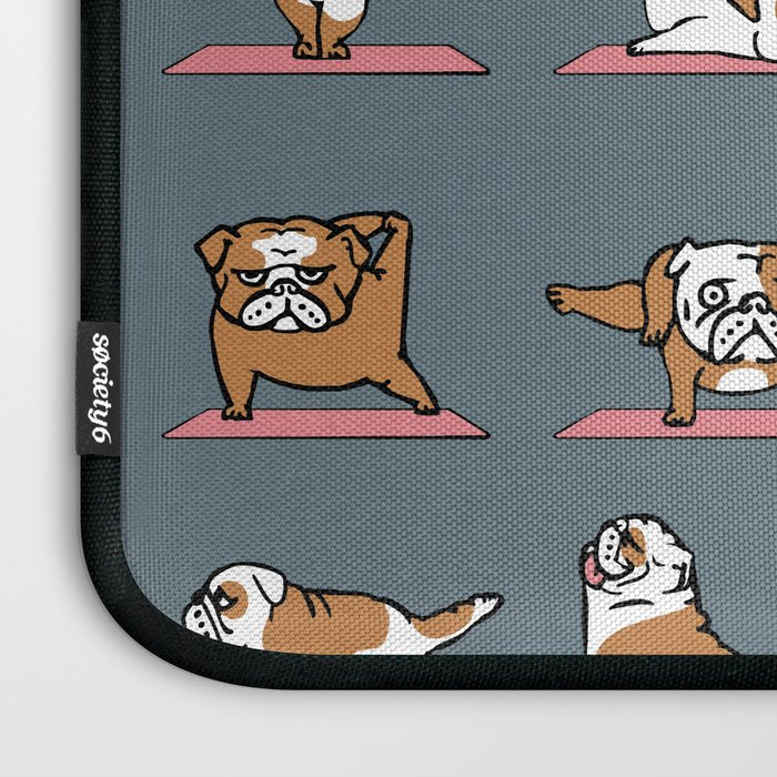 English Bulldog Yoga Laptop Sleeve Gallery Image 3