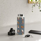 English Bulldog Yoga Water Bottle Gallery Image 5