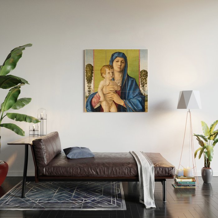 Giovanni Bellini "Madonna of the Small Trees (Madonna degli Alberetti)" Wood Wall Art Gallery Image 2