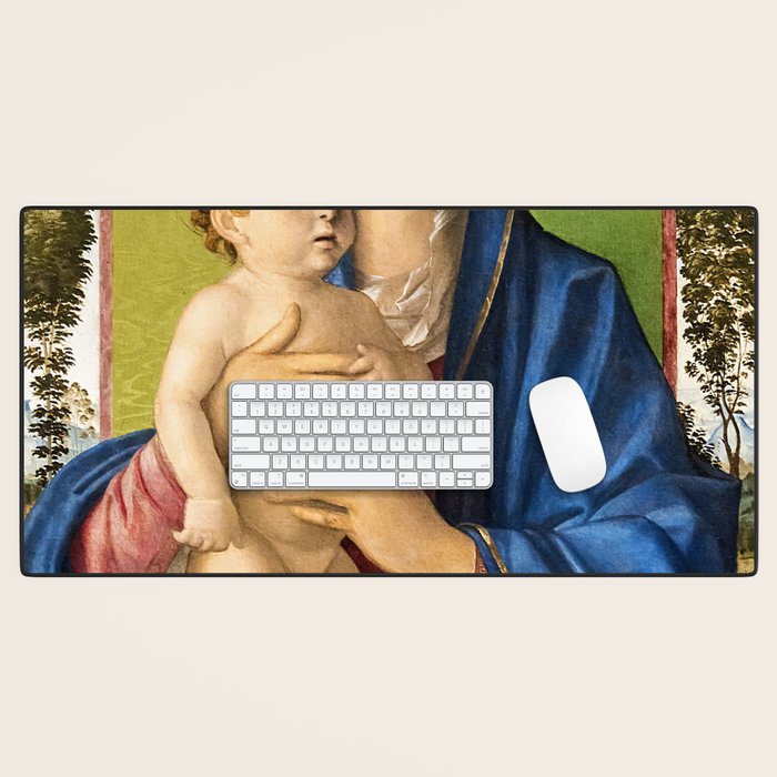 Giovanni Bellini "Madonna of the Small Trees (Madonna degli Alberetti)" Desk Mat Gallery Image 1