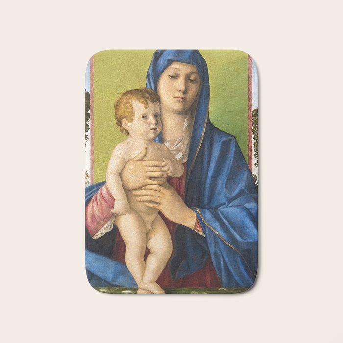 Giovanni Bellini "Madonna of the Small Trees (Madonna degli Alberetti)" Bath Mat Gallery Image 1